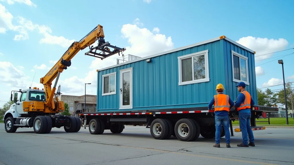 Delivery and professional installation of modular office buildings in Baton Rouge