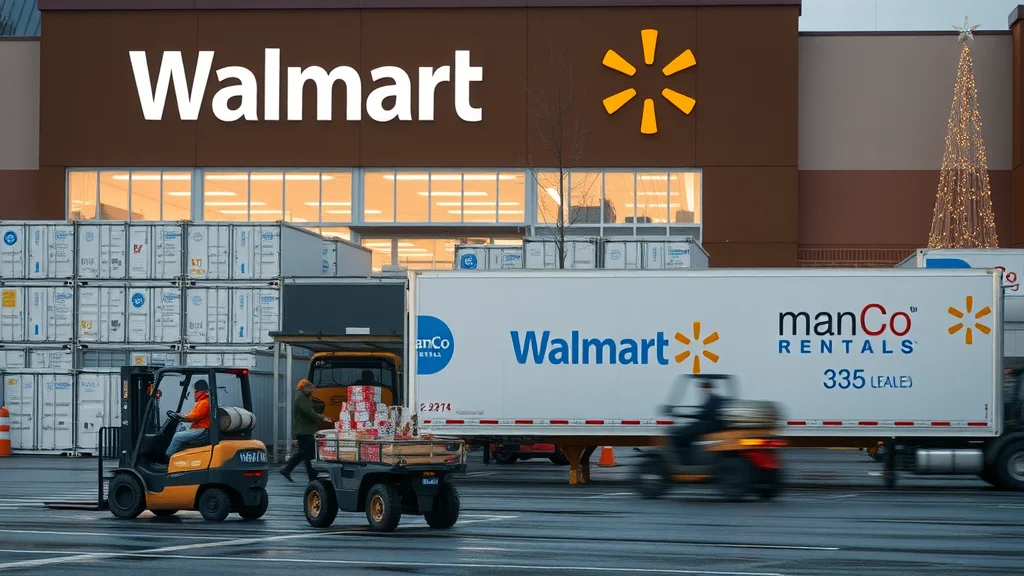 Walmart holiday storage with ManCo Rentals on-demand container rentals